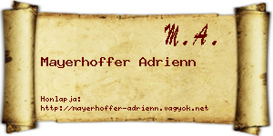 Mayerhoffer Adrienn névjegykártya